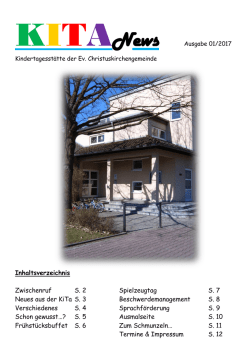 Zwischenruf S. 2 Spielzeugtag S. 7 Neues aus der KiTa S. 3