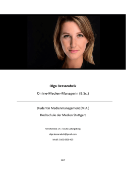 Resume - Olga Bessarabcik