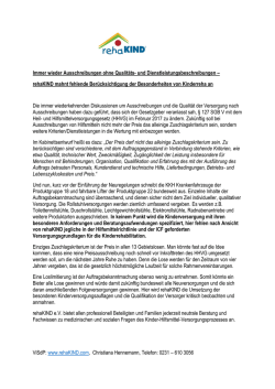 Immer wieder Ausschreibungen ohne Qualit&auml;ts