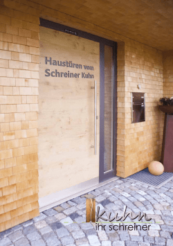 ihr schreiner - Schreiner Kuhn