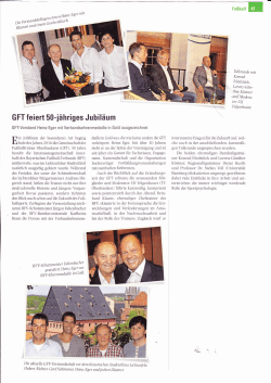GFT feiert 50-iähriges Jubiläum