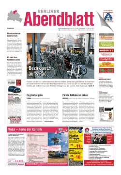 bezirksetzt auf`sRad - Berliner Abendblatt