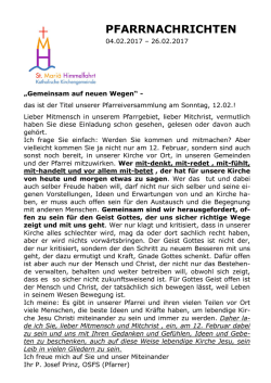 pfarrnachrichten - St. Mariä Himmelfahrt