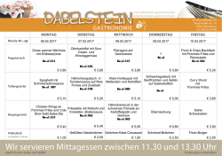 Speiseplan 06. Woche 2017 - Dabelstein – Gastronomie und Catering