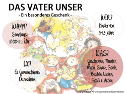"Vaterunser" - Kiki-Flyer 2017-02 - Evangelische Kirchengemeinde