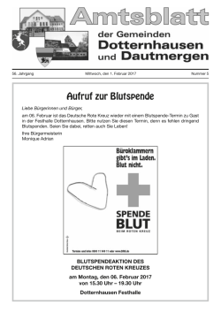 Amtsblatt KW 5 / 2017