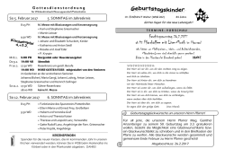 Gottesdienstordnung 5. - Pfarre Wildend&uuml;rnbach