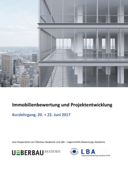 Immobilienbewertung und Projektentwicklung