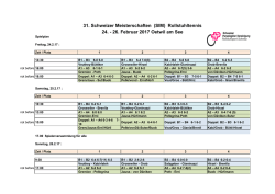 Teams und Spielplan - Rollstuhltennis Schweiz