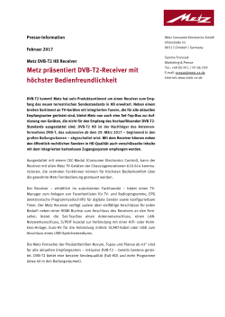 Metz DVB-T2 HD Receiver