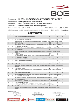 Ergebnis Staatmeisterschaft Herren Winter 2017