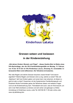 Grenzen setzen und loslassen in der Kindererziehung