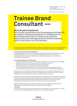 Trainee Brand Consultant