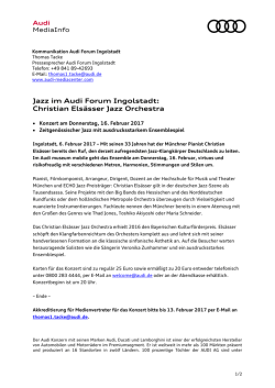 Jazz im Audi Forum Ingolstadt: Christian Els&auml;sser Jazz Orchestra