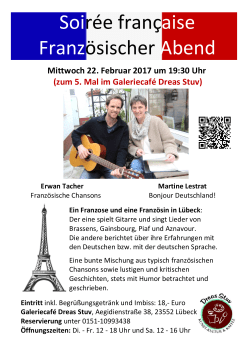 A4 Plakat Französischer Abend Dreas Stuv 22. Februar 2017