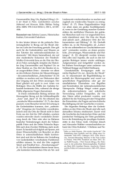 J. Ganzenm&uuml;ller ua (Hrsg.): Orte der Shoah in Polen - H-Soz-Kult