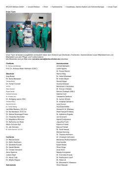 HELIOS Kliniken GmbH > Unsere Kliniken > Erfurt > Fachbereiche