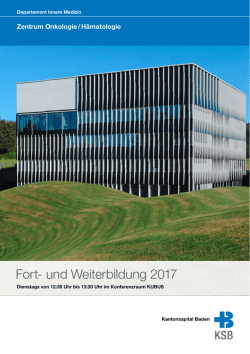 Fort- und Weiterbildung 2017