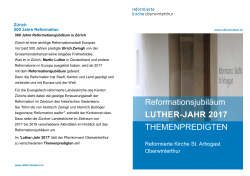 Reformationsjubiläum LUTHER-JAHR 2017