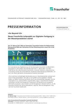 presseinformation - Fraunhofer ISC - Fraunhofer