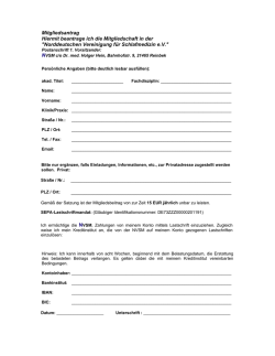 Mitgliedsantrag im PDF Format - Norddeutsche Vereinigung für