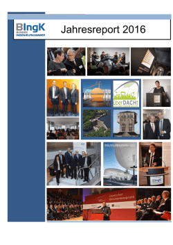Jahresreport 2016 - Bundesingenieurkammer