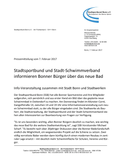 Pressemitteilung Stadtsportbund 07.02.2017