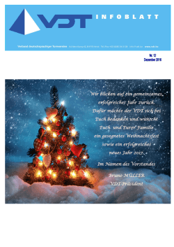 VDT Info-Blatt Dezember 2016