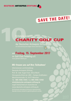 Charity golf Cup - Deutsche Antisepsis Stiftung