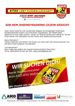 INFOS - ASCO ATSV Wolfsberg