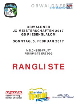 Rangliste OSV JO Meisterschaften 2017