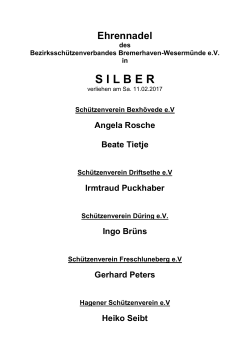 silber - Bezirksschützenverband Bremerhaven