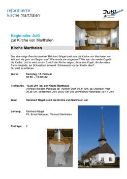 Regionaler JuKi zur Kirche von Marthalen Kirche - kirche