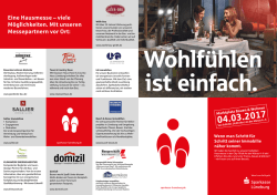 Eine Hausmesse &ndash; viele M&ouml;glichkeiten. Mit unseren Messepartnern
