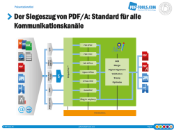 Der Siegeszug von PDF/A: Standard für alle Kommunikationskanäle