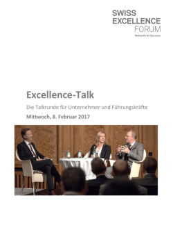 Excellence-Talk - Swiss Excellence Forum