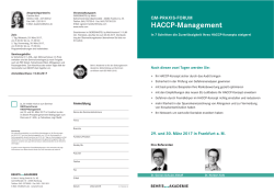 HACCP-Management