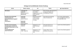 Infotage der berufsbildenden Schulen Hamburg