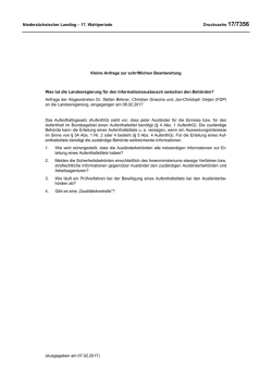 Drucksachen allgemein - Nieders&auml;chsischer Landtag