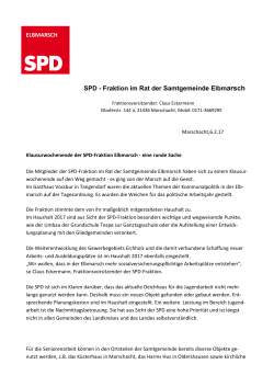 SPD - Fraktion im Rat der Samtgemeinde Elbmarsch