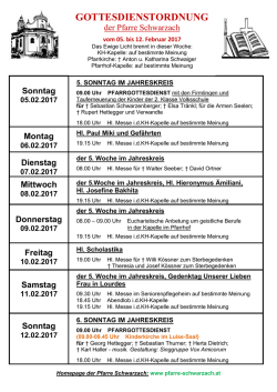 gottesdienstordnung