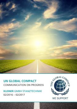 KLEINER UN GLOBAL COMPACT