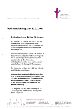 Gottesdienst zum Berliner Weltgebetstag