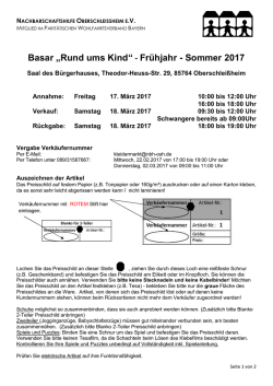 Verkäufernummer - NBH Oberschleissheim