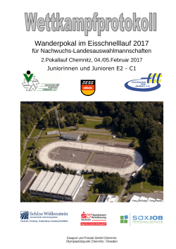 2017 Wanderpokal Protokoll - Eisschnelllauf Club Chemnitz