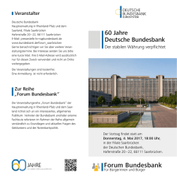 Faltblatt: 60 Jahre Deutsche Bundesbank
