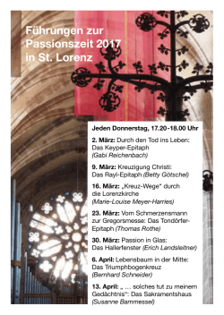 Führungen zur Passionszeit 2017 in St. Lorenz