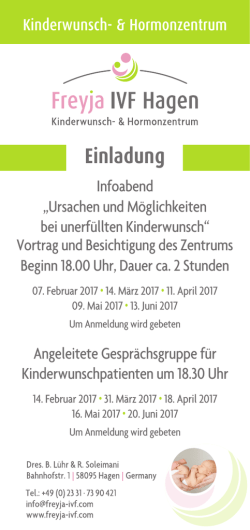 Einladung - kinderwunsch