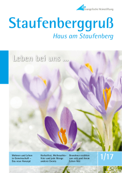 Hauszeitschrift - Evangelische Heimstiftung