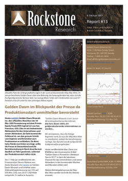 Report #13 - Rockstone Research